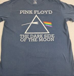 Pink Floyd 50 Year Anniversary Issued Tee Shirt Blue T-shirt Iconic Prism Large